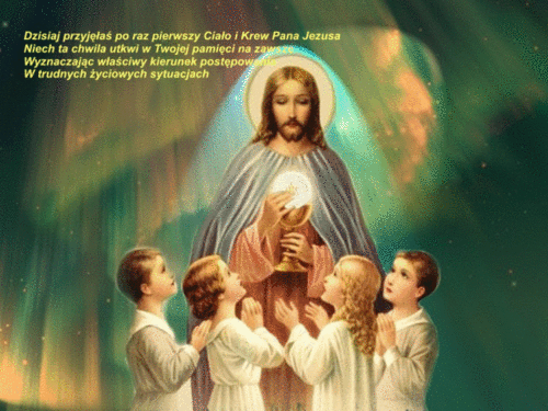 Życzenia w dniu Pierwszej Komunii Świętej